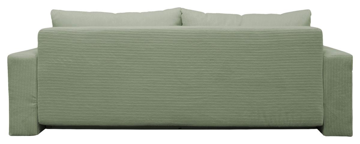 Schlafsofa Ralf Grün B: 232 cm - Silberfarben/Grün, Design, Textil (232/88/105cm) - MID.YOU