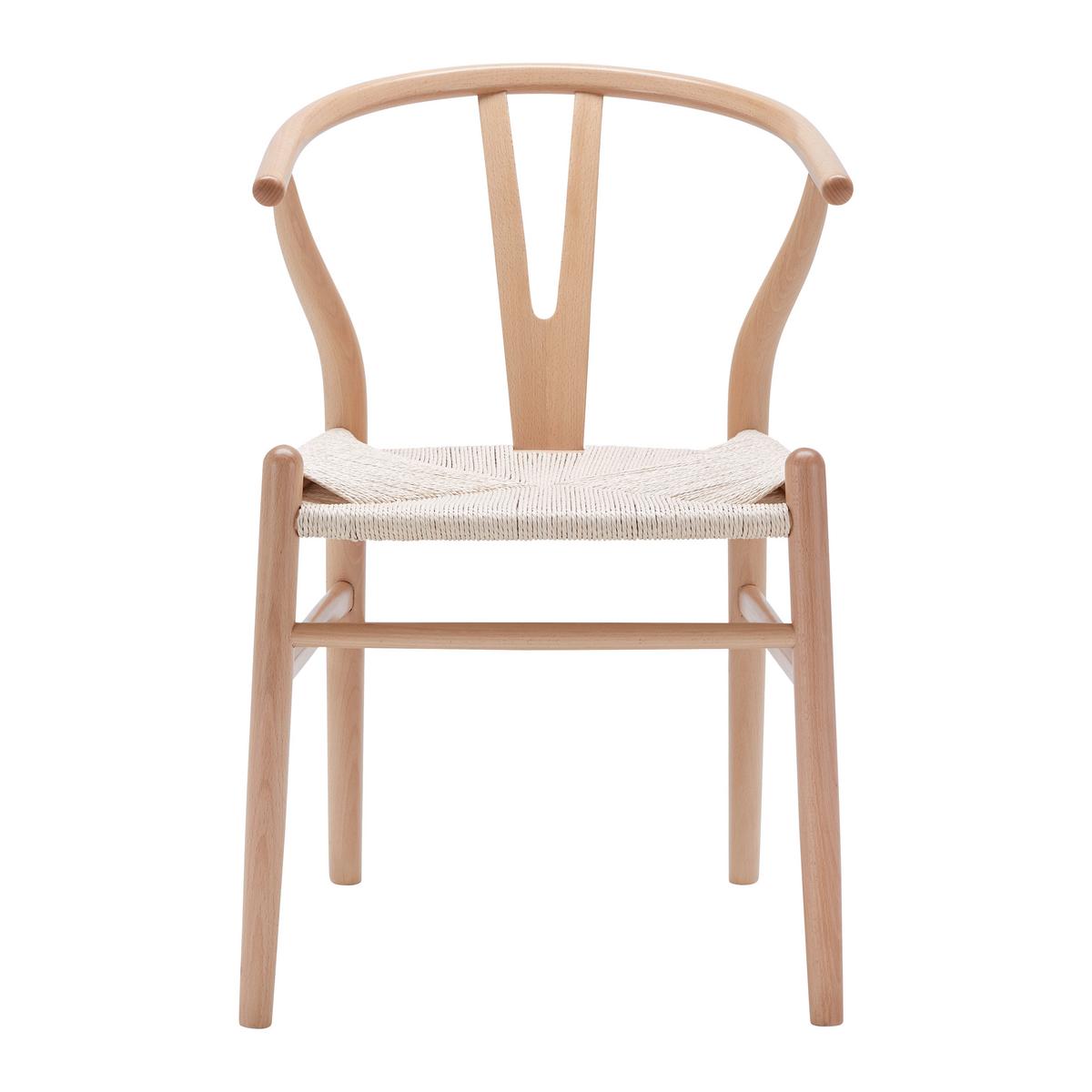 Jedálenská stolička MONICA  masív - prírodná farba, Modern, drevo (56/76/52cm) - Livetastic