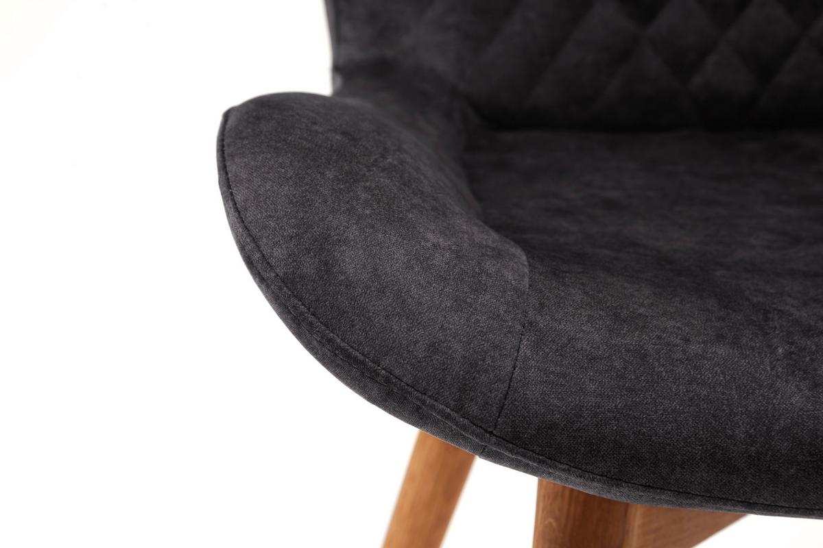 Stuhl Sarander - Eichefarben/Anthrazit, Natur, Holz/Textil (58/88/67cm) - MID.YOU