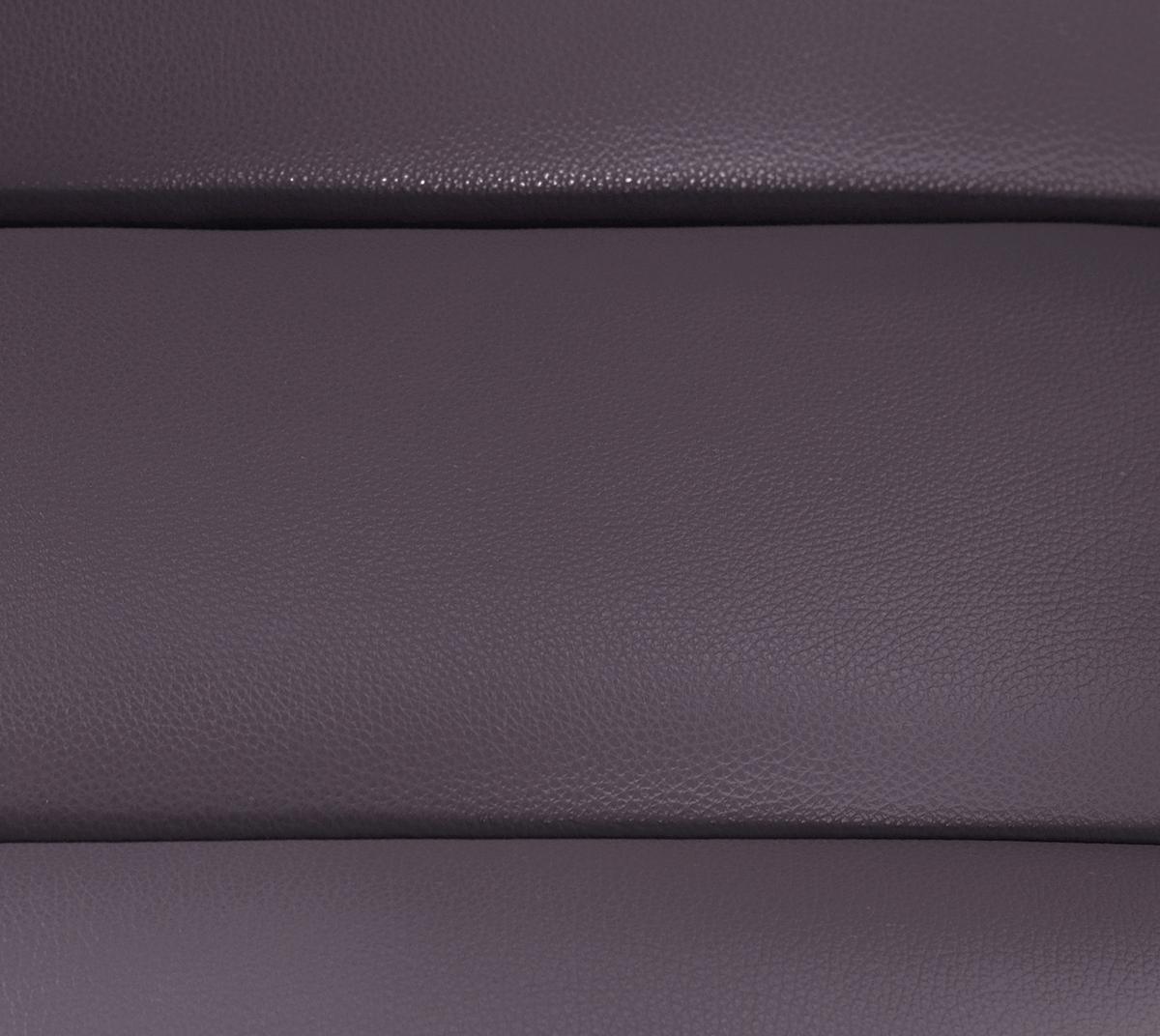 Relaxliege Swing Silver Aubergine B: 65 cm - Silberfarben/Aubergine, Design, Leder (65/65-95/171cm) - Livetastic