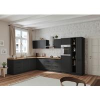 Eckküche Meran Ohne Geräte 240x360 Cm Grau/eiche Dekor - Eiche Wotan/Weiß, LIFESTYLE, Holzwerkstoff (240/360cm) - Held