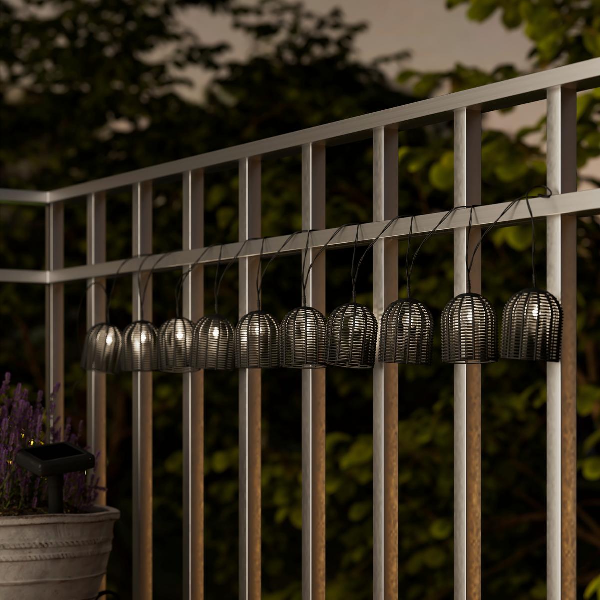 SOLÁRNÍ SVÍTIDLO SPOT - černá, Moderní, plast (420/5,5/6,8cm) - Bessagi Garden