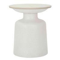 Couchtisch White Fush Weiß B: 40 cm - Weiß, Basics, Keramik/Metall (40/47/40cm)