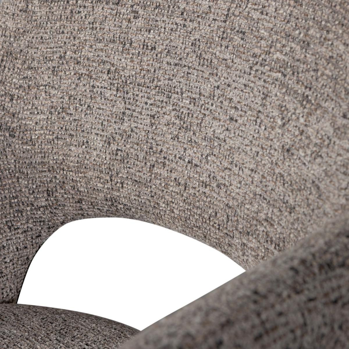 Armlehnstuhl-Set Murat Naturfarbe/Taupe B: 61cm - Taupe/Naturfarben, MODERN, Holz/Textil (61/86/60cm) - Livetastic