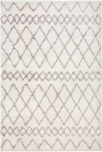 Webteppich Pelush - Weiß, KONVENTIONELL, Textil (133/190cm)