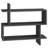 Wandboard Paralel Regal - Anthrazit, Design, Holzwerkstoff (70/65/22cm) - Livetastic