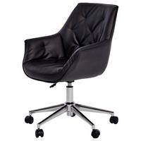 Drehstuhl Boss Worx - Chromfarben/Schwarz, MODERN, Kunststoff/Textil (61/61/84cm) - Livetastic