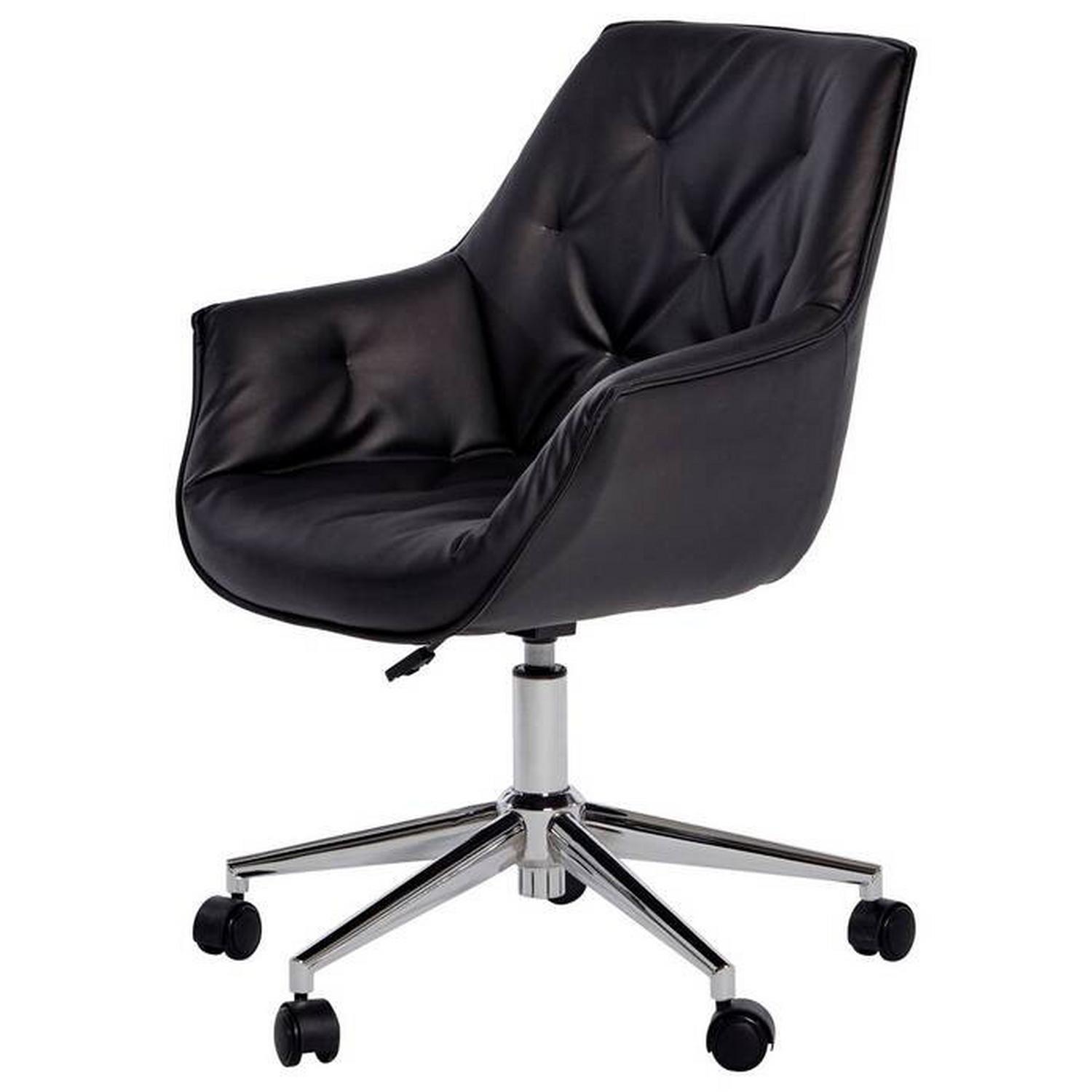 Drehstuhl Boss Worx Schwarz, Chromfarben 61x61x84 cm