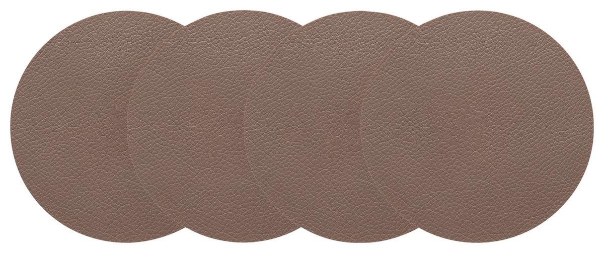 Sada podložek LIVI - hnědá, Moderní, plast (10cm) - Gourmesto