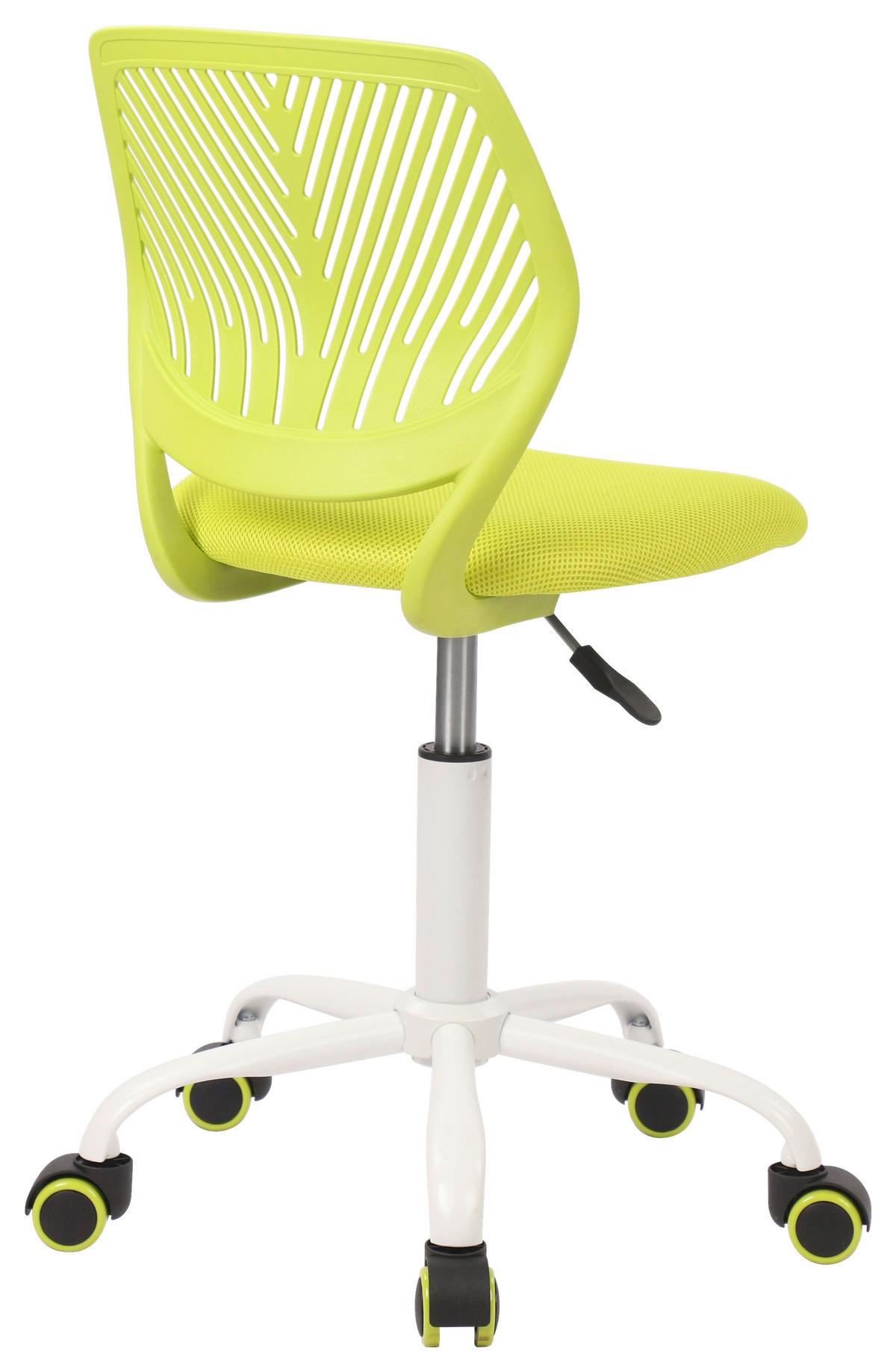 Otočná židle Kira Zelená cca. 40x87x44cm - bílá/zelená, Moderní, kov/dřevo (40/87/44cm) - Mömax