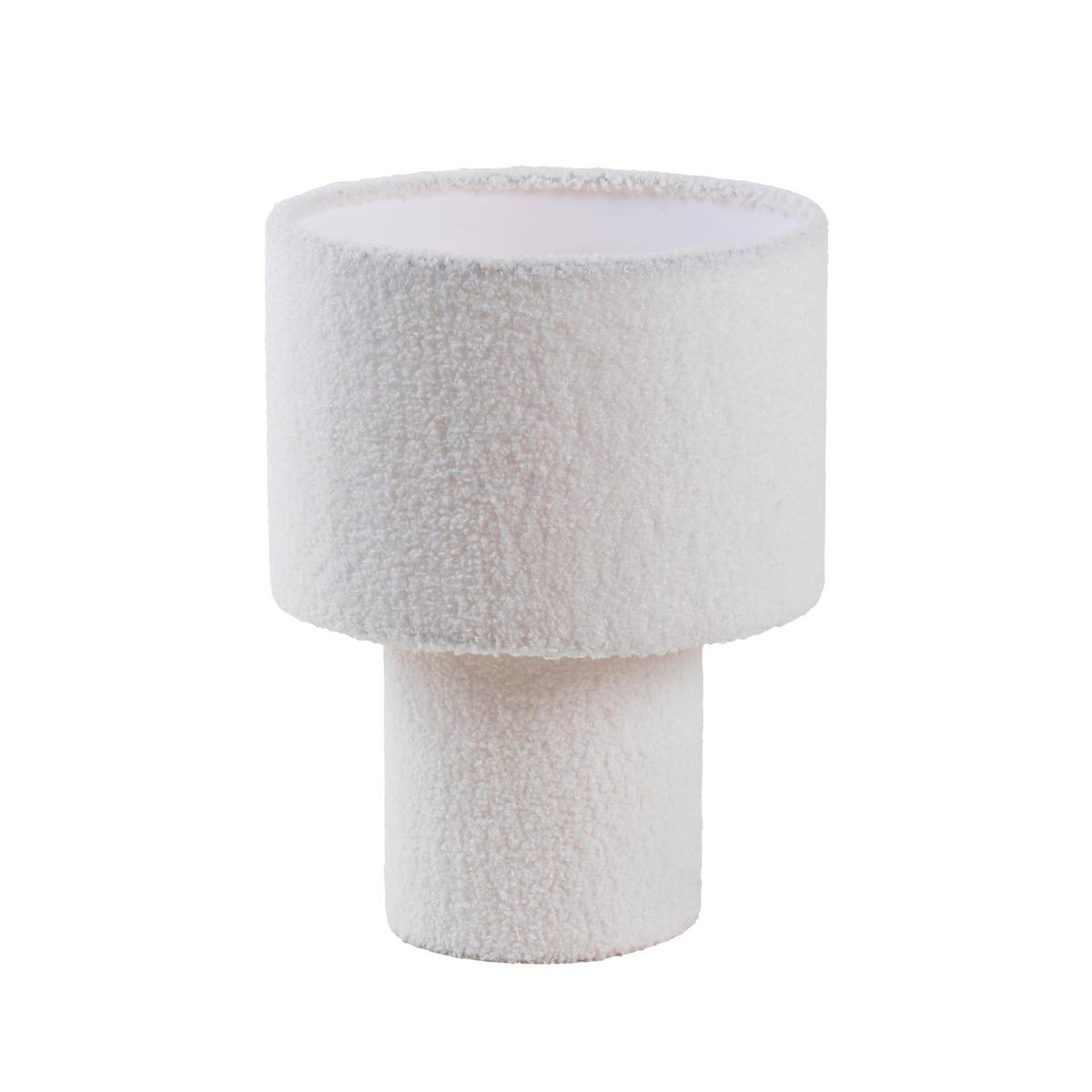 STOLNÁ LAMPA STOFLI - biela/prírodná farba, Modern, kov/textil (19/25cm) - Mömax