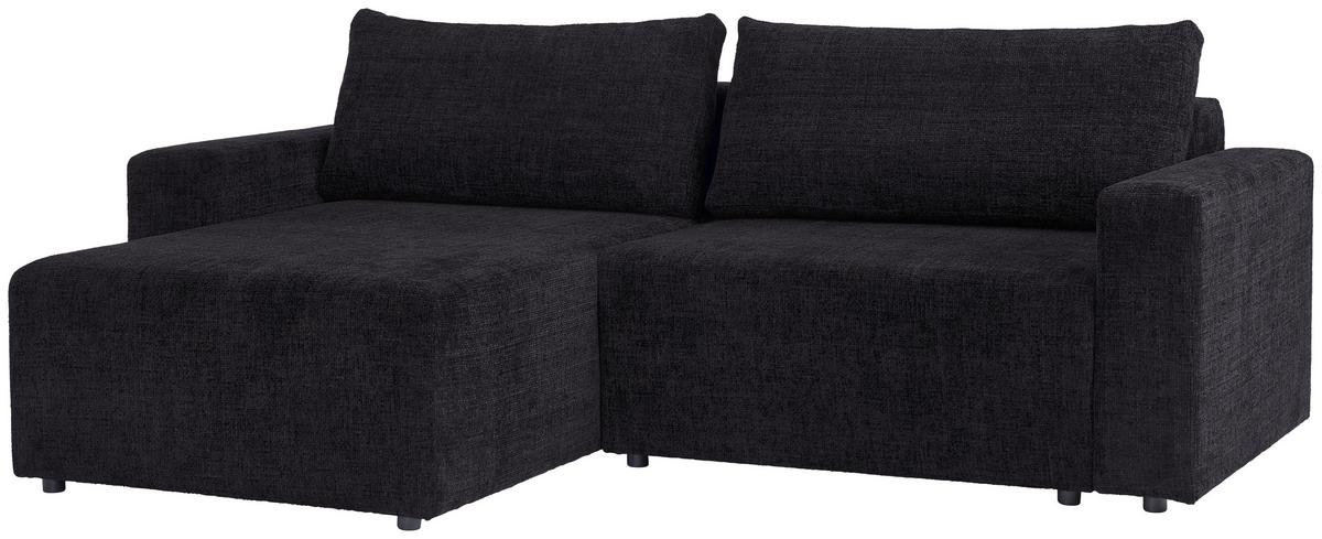 Ecksofa Dallas - Schwarz, MODERN, Holz/Kunststoff (173/258cm)