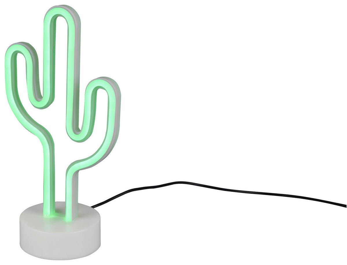 LED-Tischleuchte R55220101 Cactus - Weiß/Grün, Basics, Kunststoff (14,3/29,6/8,5cm)