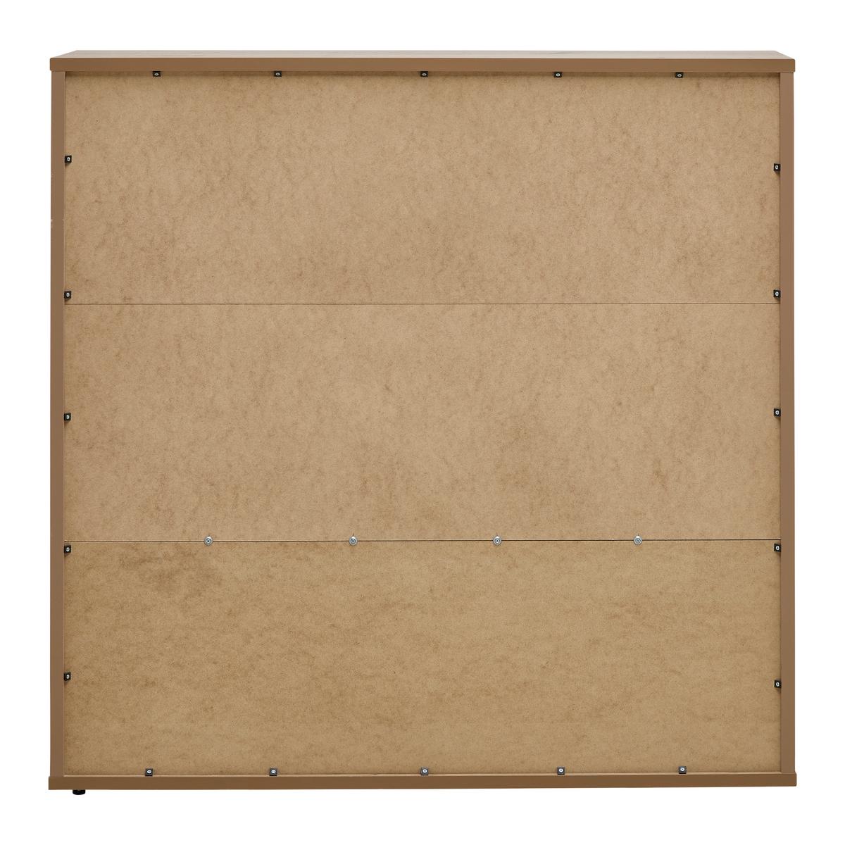 REGÁL CASA MIA - kašmírová/antracitová, Konventionell, kov/kompozitné drevo (120/121/36cm)