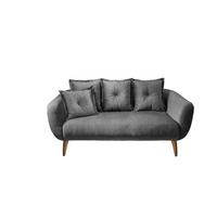 2,5-Sitzer Baggio Grau B: 196 cm - Buchefarben/Grau, MODERN, Textil (196/94/103cm) - Livetastic