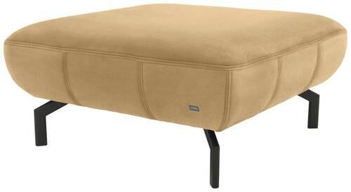 Hocker Looks Xiii - Messingfarben/Schwarz, Design, Textil (83/44/83cm) - LOOKS by W.Joop
