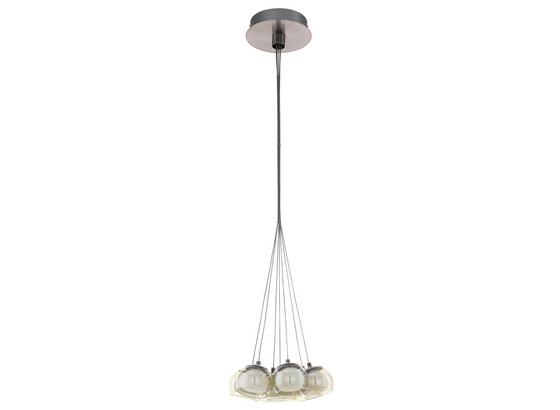 LED-Hängeleuchte Poldras - Weiß/Nickelfarben, MODERN, Glas/Metall (32,5/110cm) LED-Hängeleuchte Poldras - Weiß/Nickelfarben, MODERN, Glas/Metall (32,5/110cm)