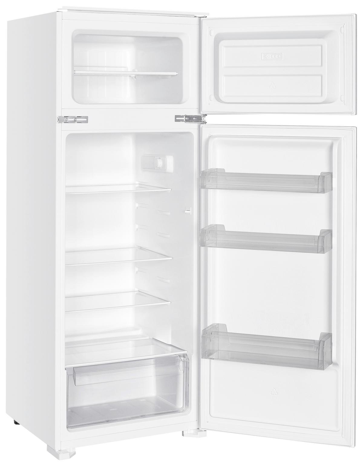 KÜHL-GEFRIER-KOMBINATION Weiß B: 54cm - Weiß, Trend, Glas/Kunststoff (54/145/54cm) - Respekta