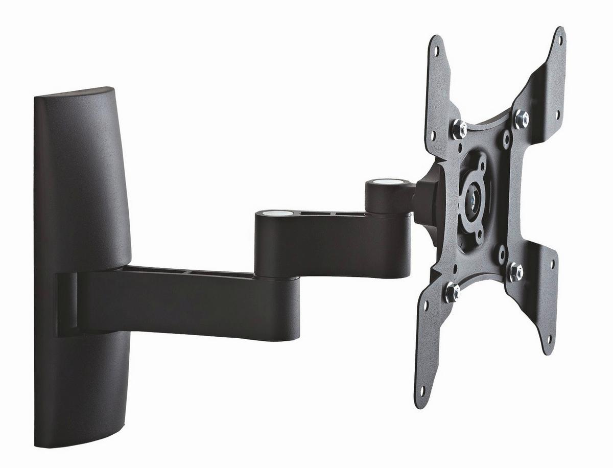 TV-Wandhalterung Bis 37“ Dreh- U. ausziehbar Ts1 Max. 15 Kg - Schwarz, KONVENTIONELL, Metall (20/23/29cm) - MID.YOU