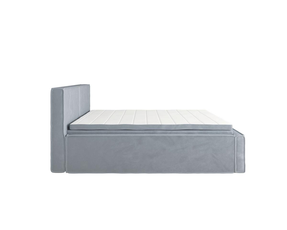 Boxbett Zako 4 Grau LF: 180x200cm - Grau, MODERN, Textil (180/200cm) - MID.YOU