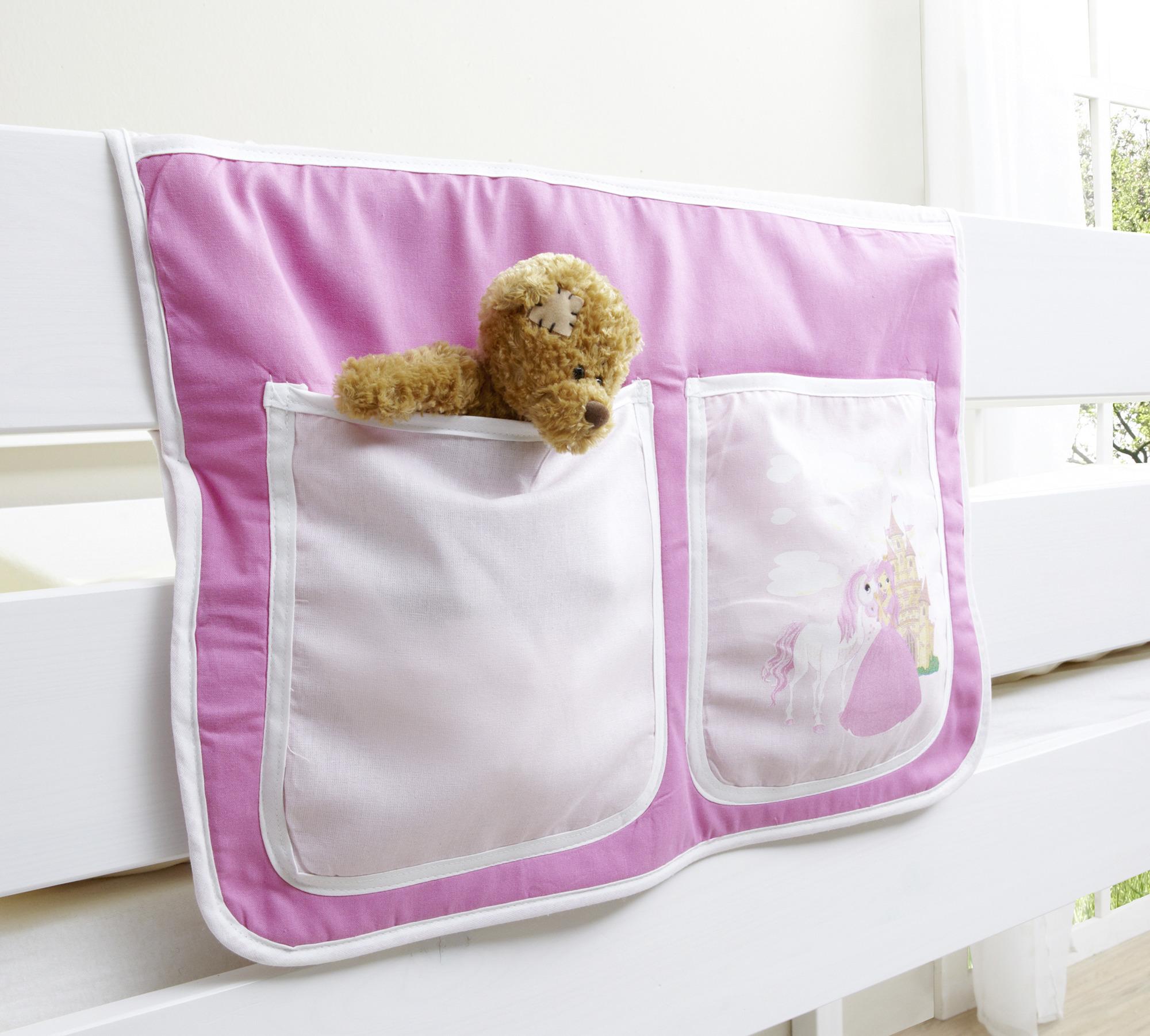 Vrecko na posteľ ružové - pink, Konventionell, textil (56/32/2cm) - MID.YOU