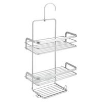 Duschregal 3 Ablagen 23x12 cm Viva Duschenboy - Silberfarben, Basics, Metall (23/12/38/47cm)