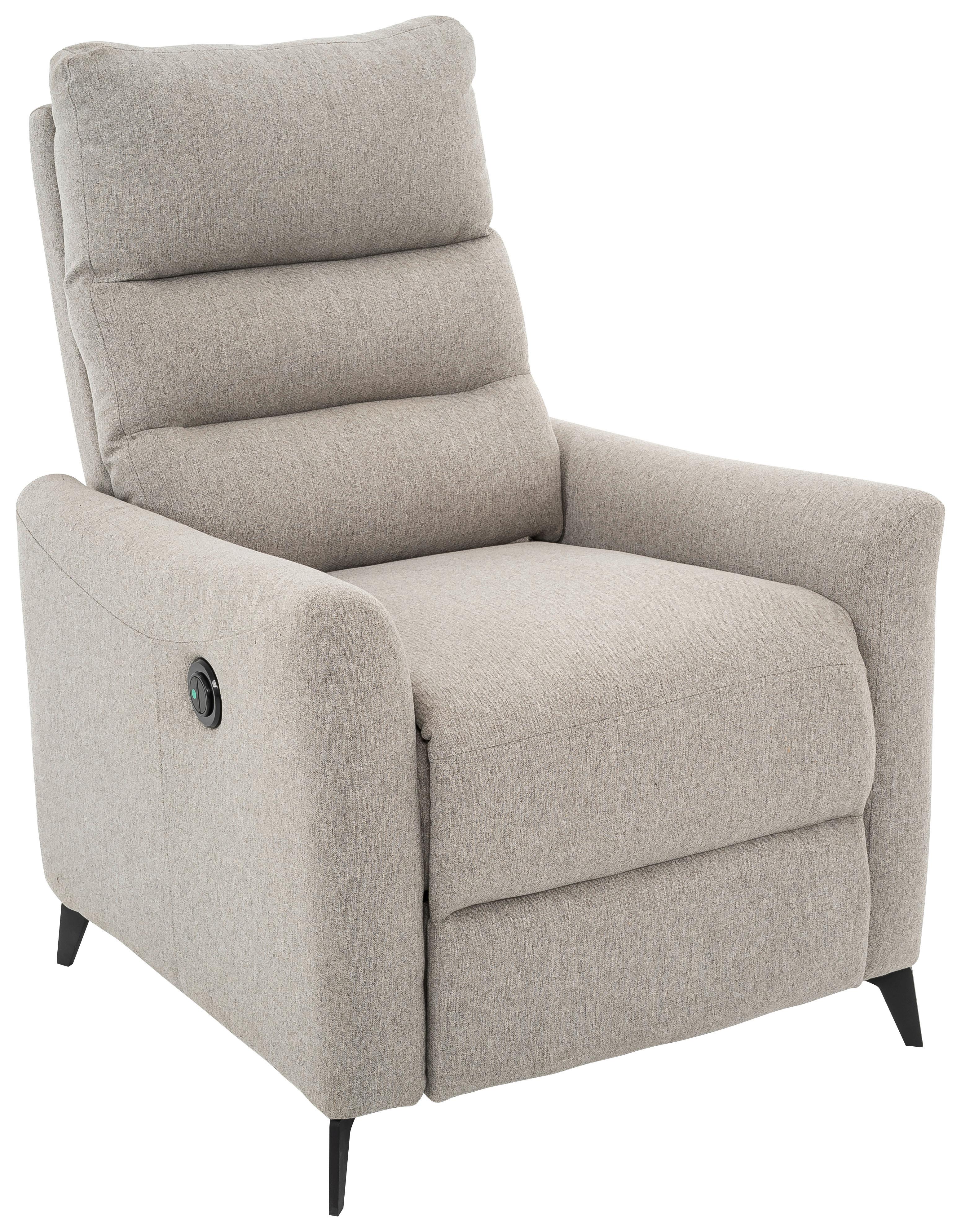 Relaxsessel Solace Grau/schwarz B: 72 Cm - Schwarz/Grau, Design, Textil/Metall (72/100/89cm) - Livetastic