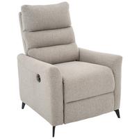 Relaxsessel Solace Grau/schwarz B: 72 Cm - Schwarz/Grau, Design, Textil/Metall (72/100/89cm) - Livetastic