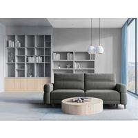 Schlafsofa Nordic Graphitfarben B: 232cm - Schwarz/Graphitfarben, Basics, Textil (232/94/102cm) - Livetastic