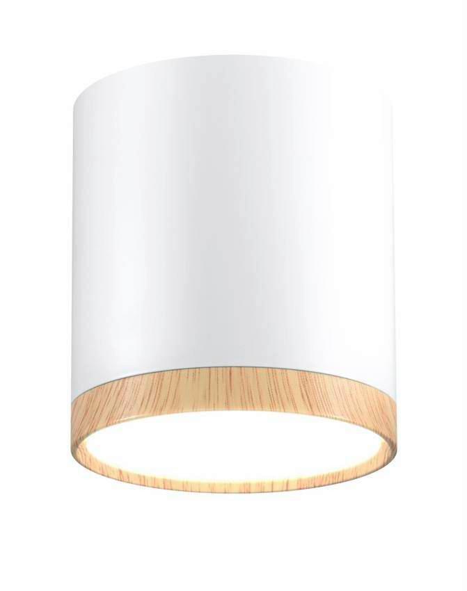 Deckenleuchte L: 6,8 cm 1-Flammig - Natur, Metall (6.8/6.8/7.5cm)