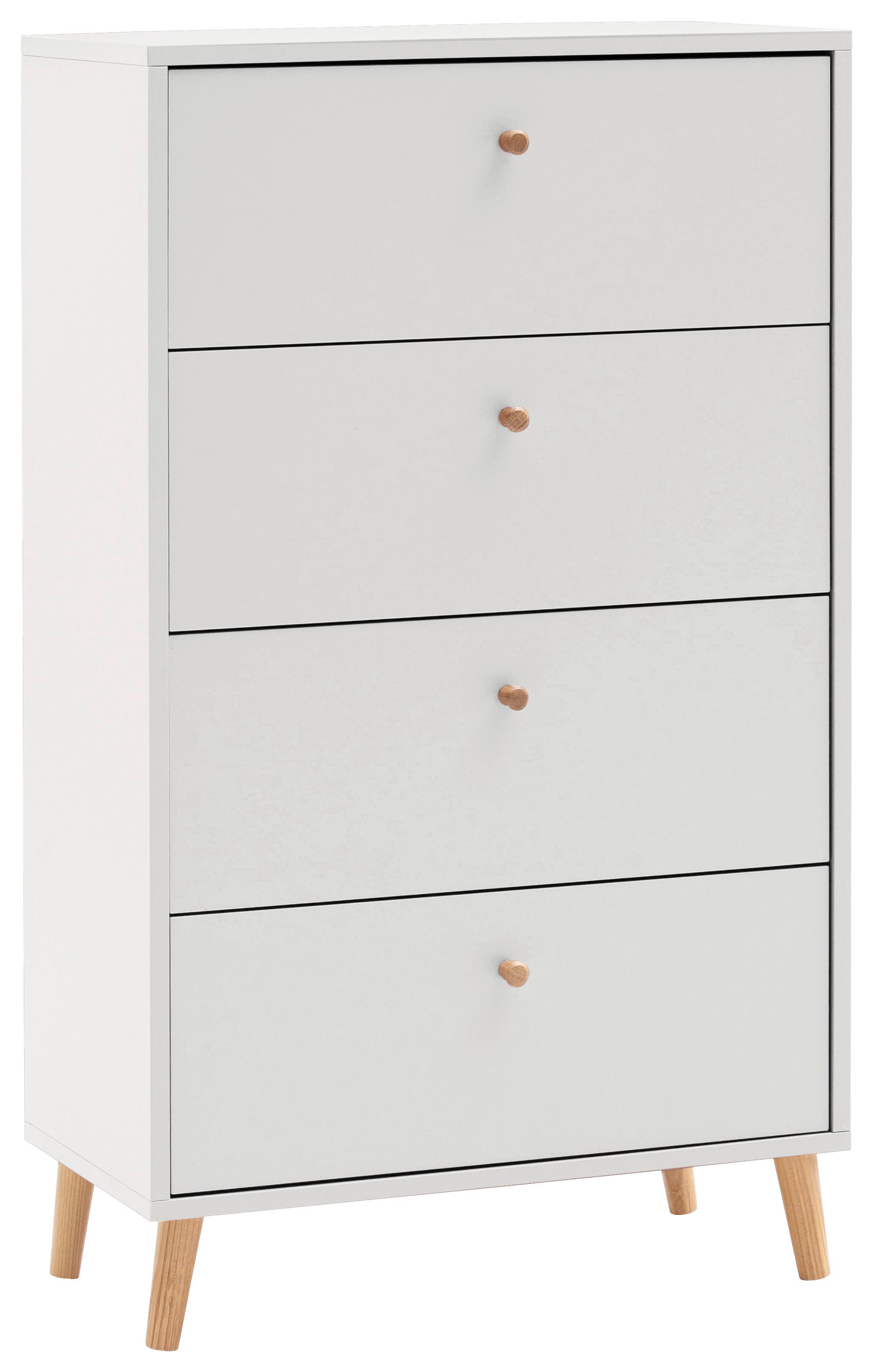 KOMMODE Bjarne Weiß B: 60,1cm - Weiß, Design, Holzwerkstoff (60,1/101,3/33cm) - MID.YOU