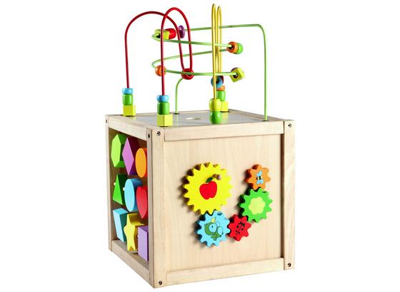 Holzwürfel mit Motorik Schleife - Multicolor, MODERN, Holz (29/29/52cm) Holzwürfel mit Motorik Schleife - Multicolor, MODERN, Holz (29/29/52cm)