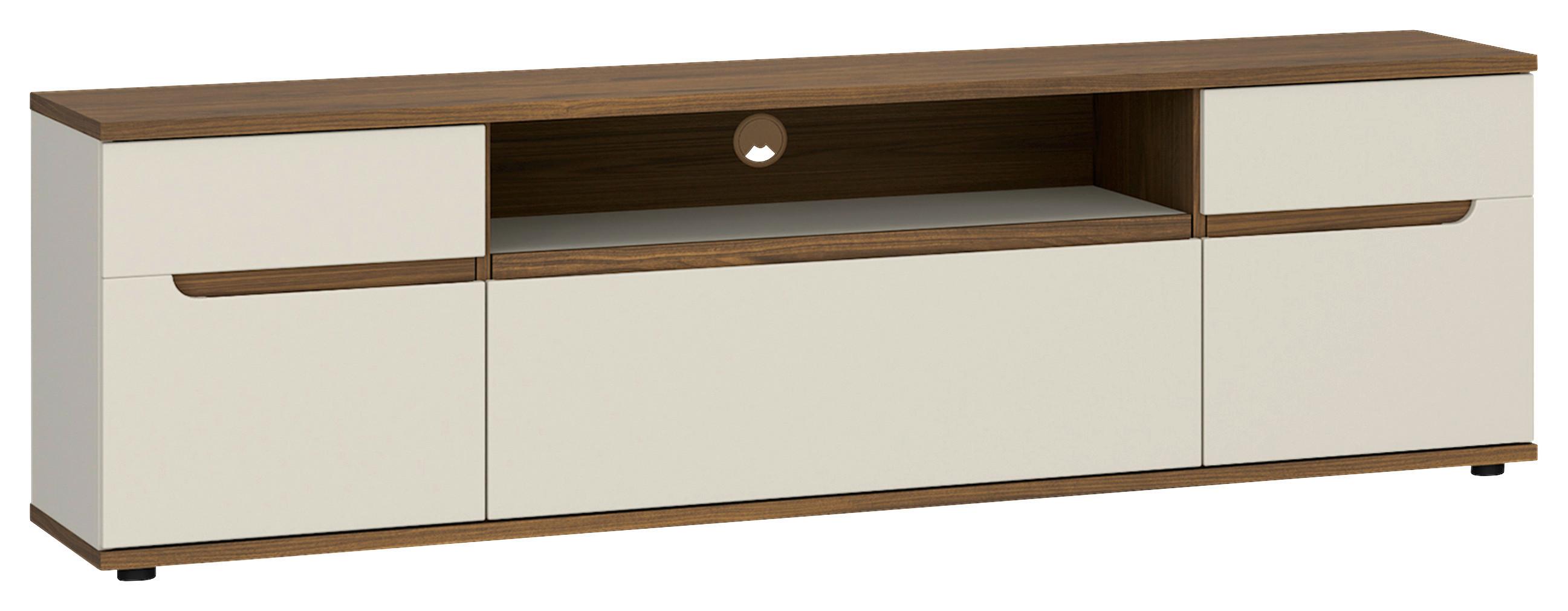 TV-Element Kansas Nussbaum/Kaschmir B: 180cm - Kaschmir/Nussbaumfarben, Basics, Holzwerkstoff (180/55/45cm) - Hom`in