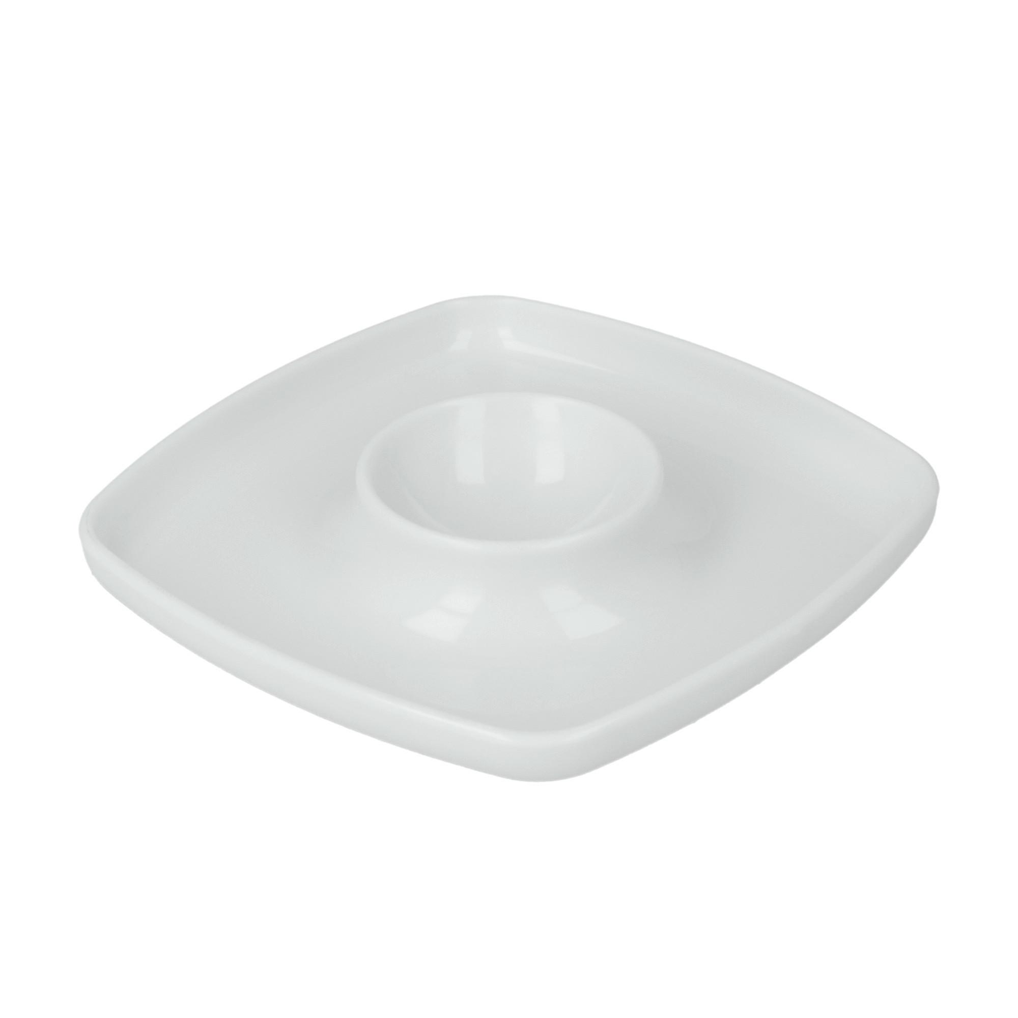 Eierbecherset Murat, weiß 3er B/H/T: ca. 9,5/16/3,2 cm - Weiß, Basics, Kunststoff (9,5/16/3,2cm) - Metaltex