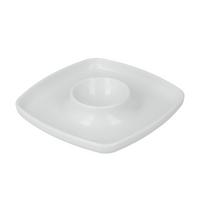 Eierbecherset Murat, weiß 3er B/H/T: ca. 9,5/16/3,2 cm - Weiß, Basics, Kunststoff (9,5/16/3,2cm) - Metaltex