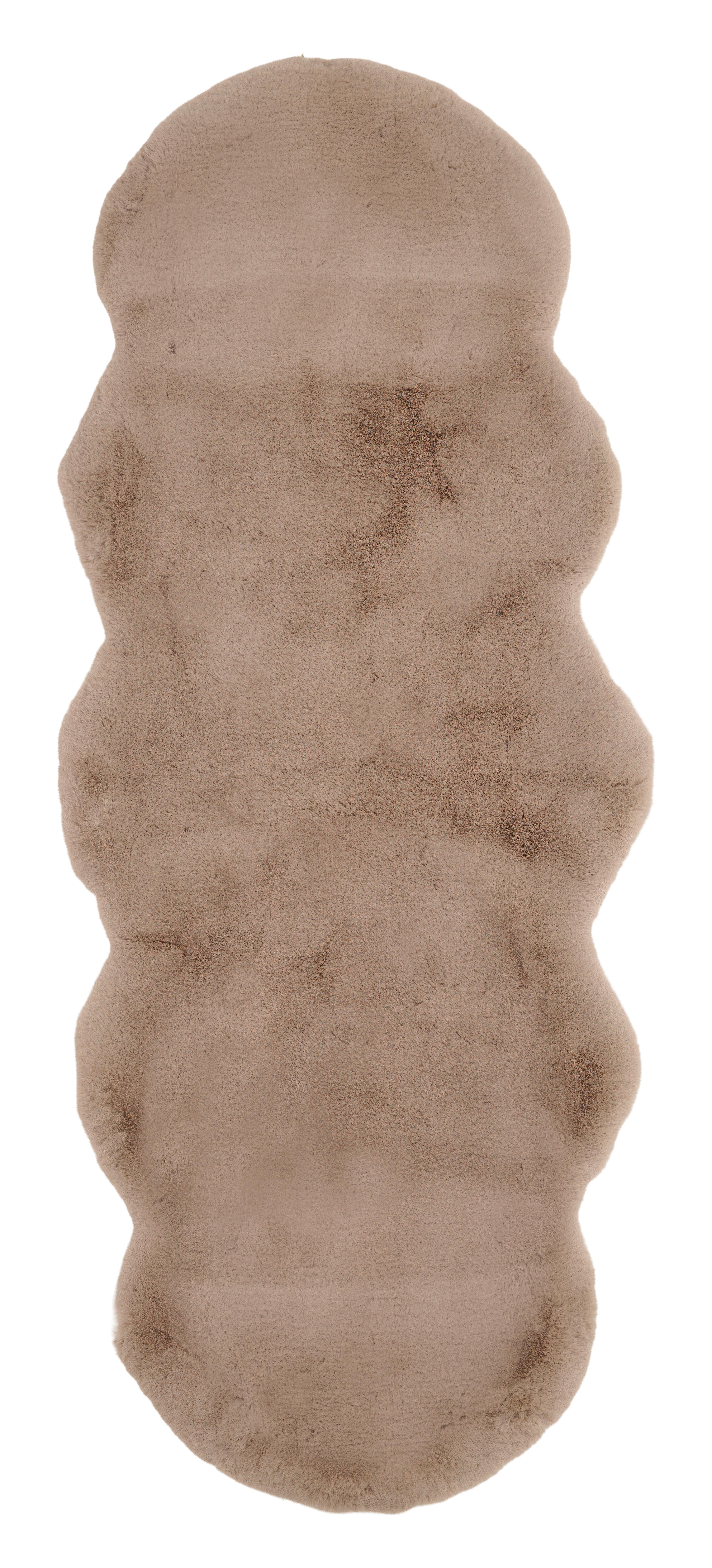 Kunstfell Nico 2 in Grau ca. 60x150cm - svetlohnedá, Konventionell, kožušina (60/150cm) - Mömax