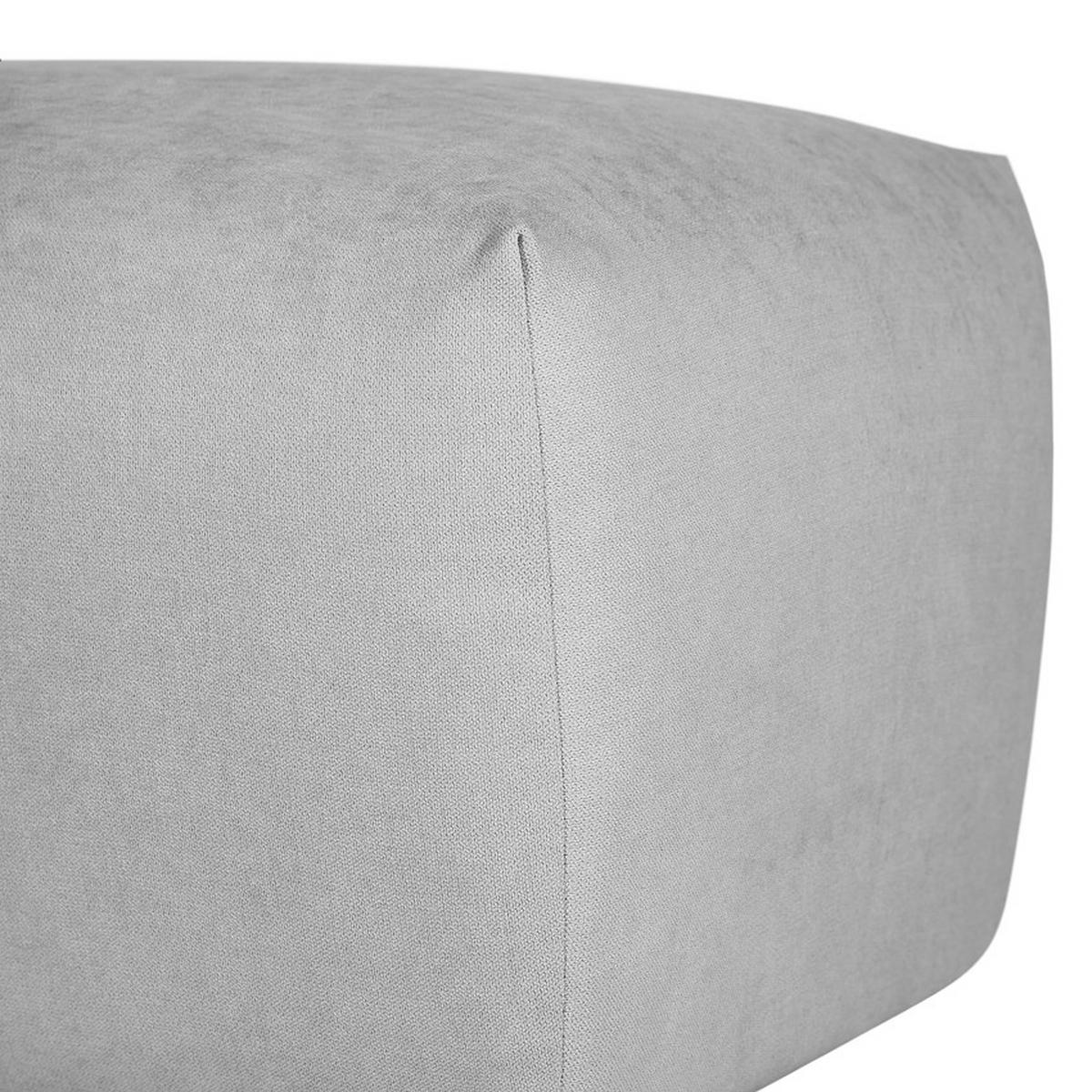 Hocker Bolt, Grau B: 102 cm - Schwarz/Grau, MODERN, Textil (102/41/52cm) - Trendmanufaktur