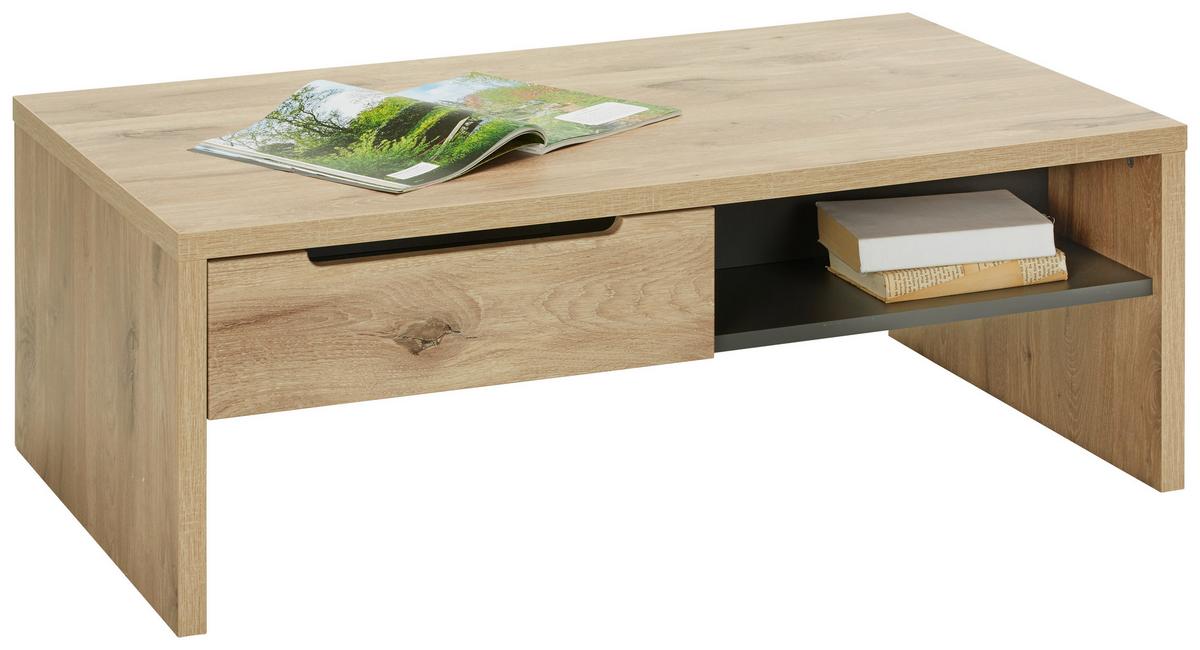 KONFERENČNÍ STOLEK BELLANO - barvy dubu, Moderní, kompozitní dřevo (110/65/41cm) - Mömax