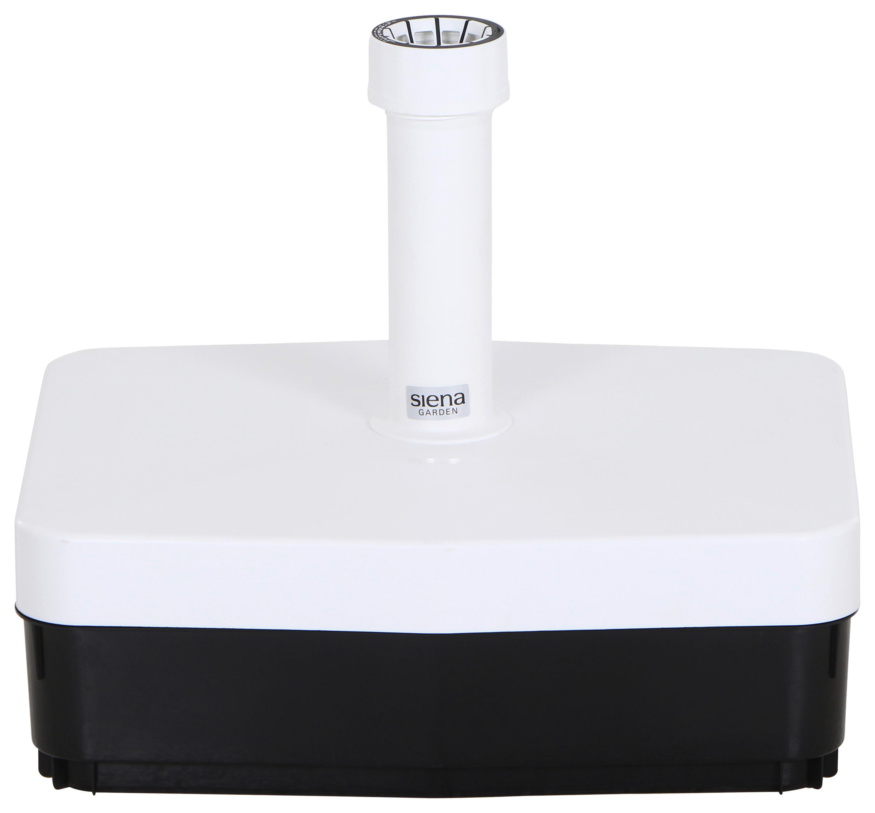 Schirmständer Kunststoff für BxHxT: 49x16x41 cm - Anthrazit/Weiß, KONVENTIONELL, Kunststoff (49/16/41cm) - Siena Garden