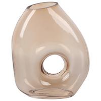 Váza LINA - světle hnědá, sklo (18/22/7cm) - Mömax