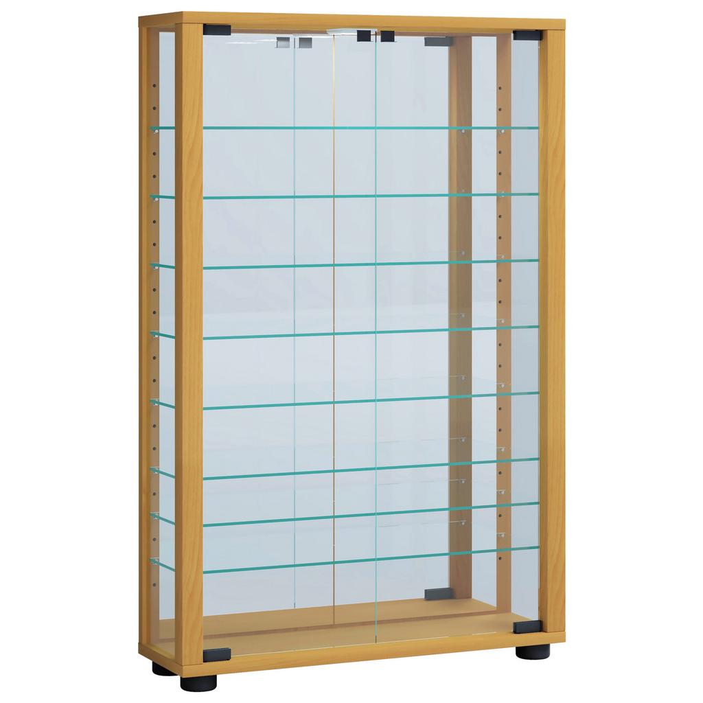 Hängevitrine Vitrosa B: 59 cm Buchefarben