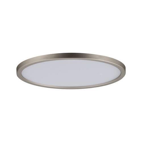 LED-Deckenleuchte Ø 18 cm Nickelfarben Matt Rund - Nickelfarben, Basics, Kunststoff (18/1cm) - Paulmann