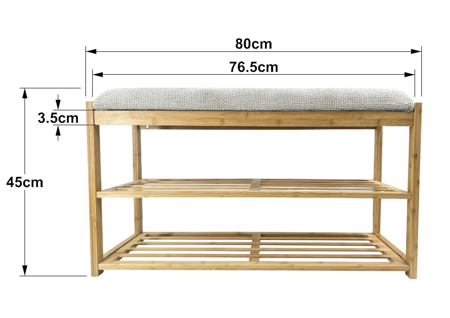 SEDACÍ LAVICE BRADLEY -EXKLUSIV- - šedá/přírodní barvy, Moderní, kompozitní dřevo/textil (80/45/30cm) - Mömax