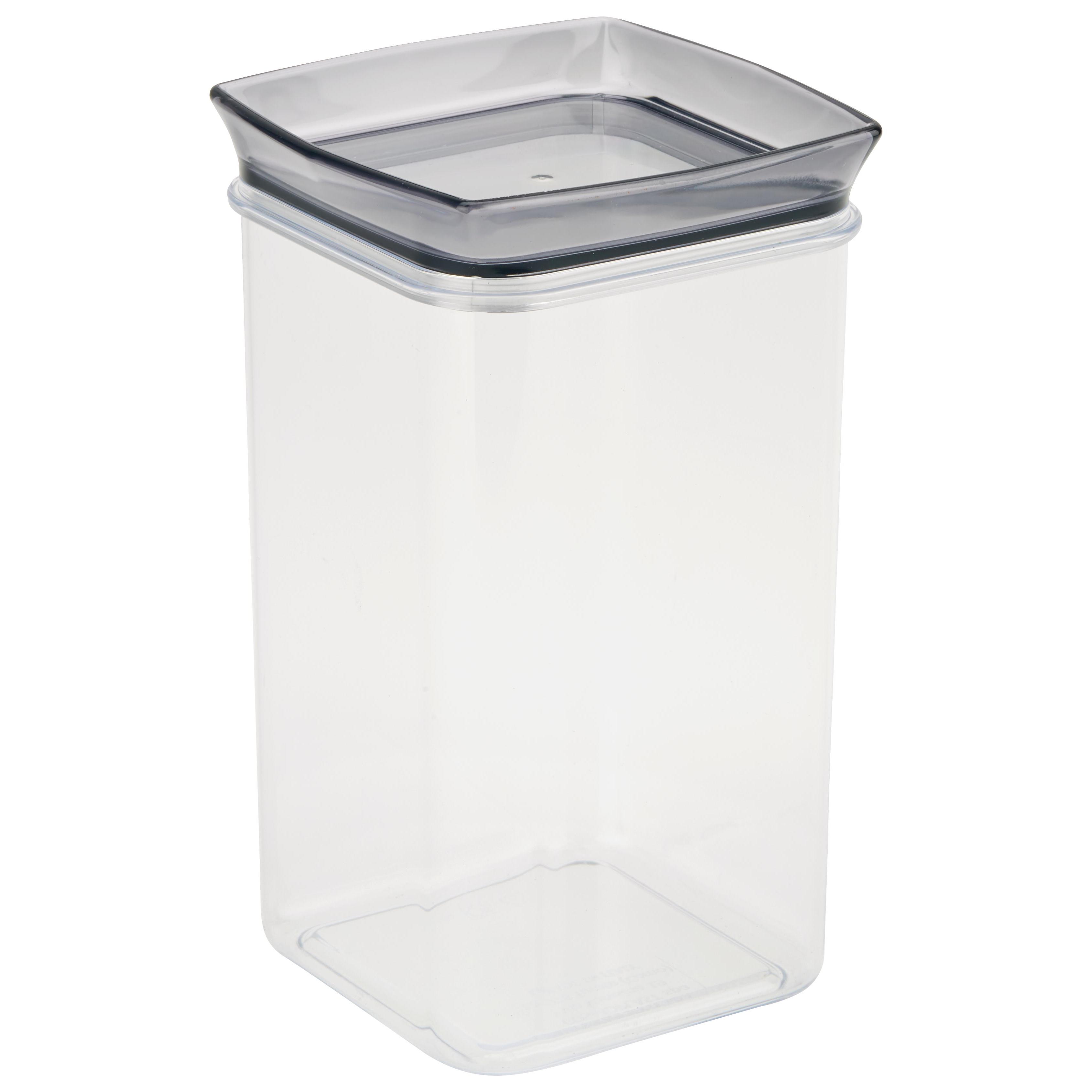 Transparente Vorratsdose aus Kunststoff