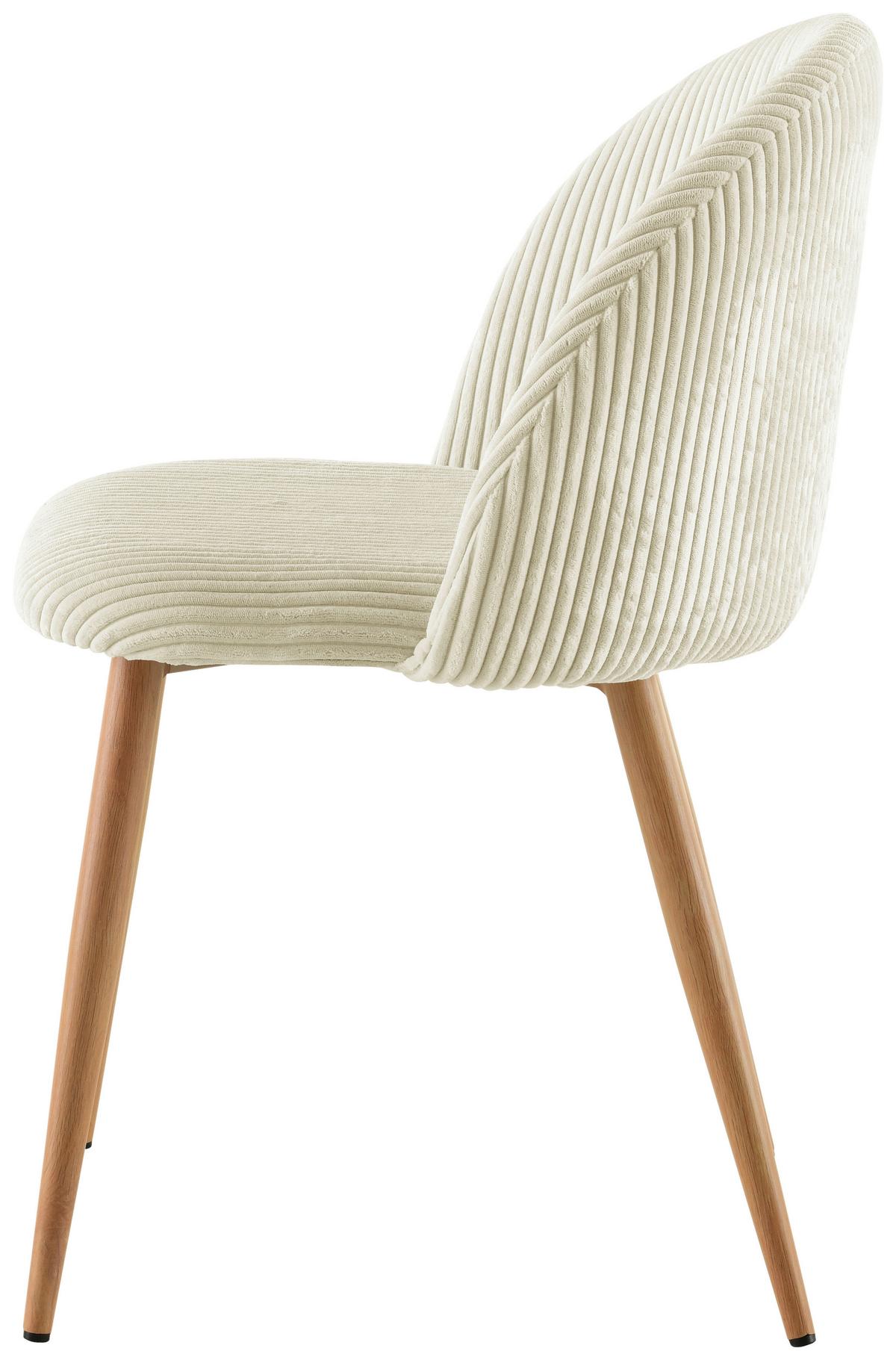 Stuhl Emilio - Eichefarben/Beige, LIFESTYLE, Holz/Textil (51/78/52cm) - Livetastic