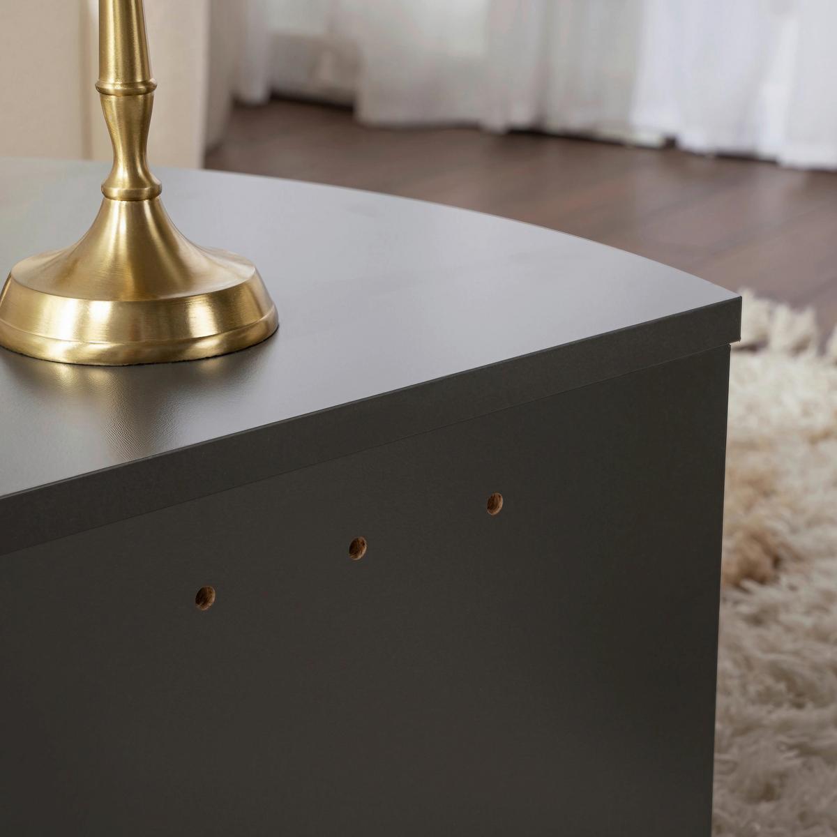Couchtisch Orion Anthrazit L: 90cm - Anthrazit, Design, Holzwerkstoff (90/60/30cm) - MID.YOU