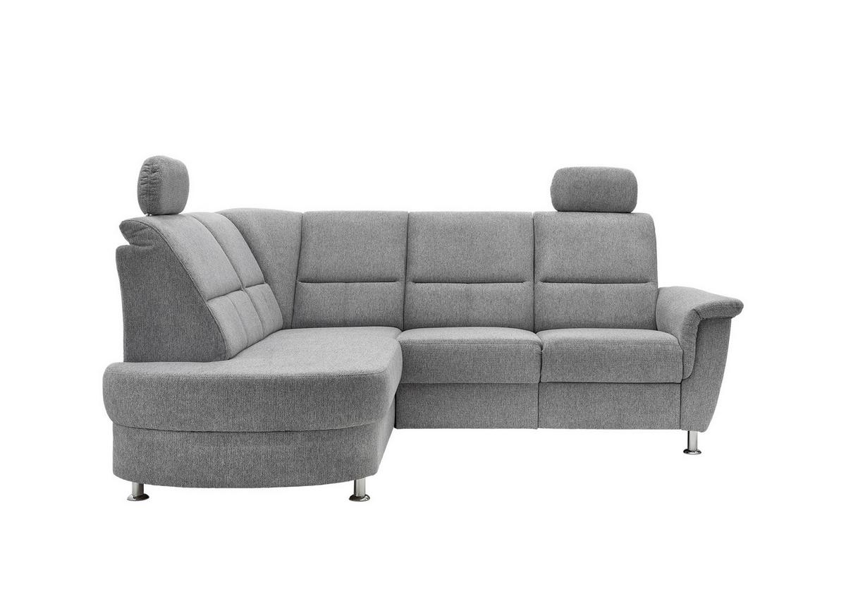 Ecksofa mit Stauraum Parole Silberfarben Chenille - Chromfarben/Silberfarben, KONVENTIONELL, Textil (184/231cm) - Livetastic