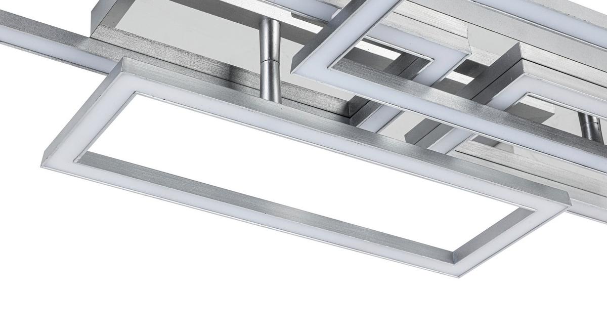 Led-deckenleuchte Niya - Chromfarben/Silberfarben, MODERN, Kunststoff/Metall (72/28,4/8cm) - Luca Bessoni