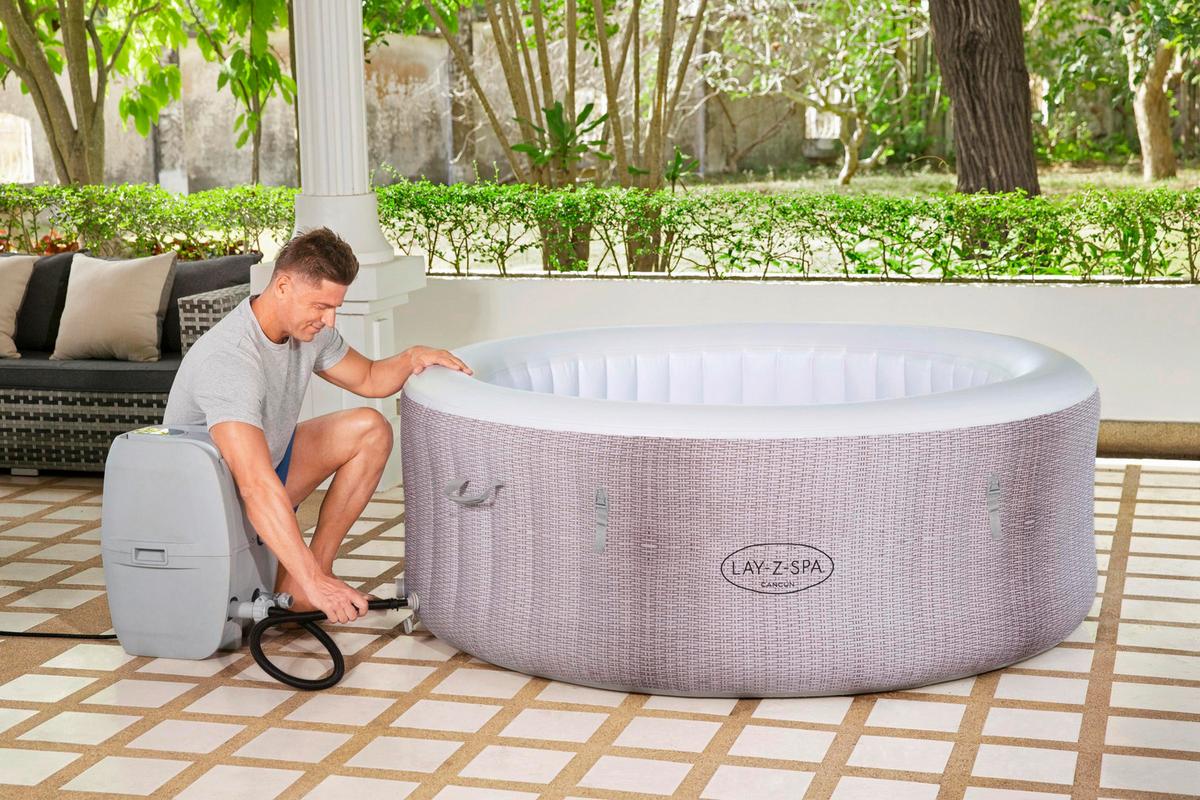 Felfújható Jakuzzi Lay-Z-Spa Kb. 180/66cm - szürke, Modern, műanyag (180/66cm) - Bestway