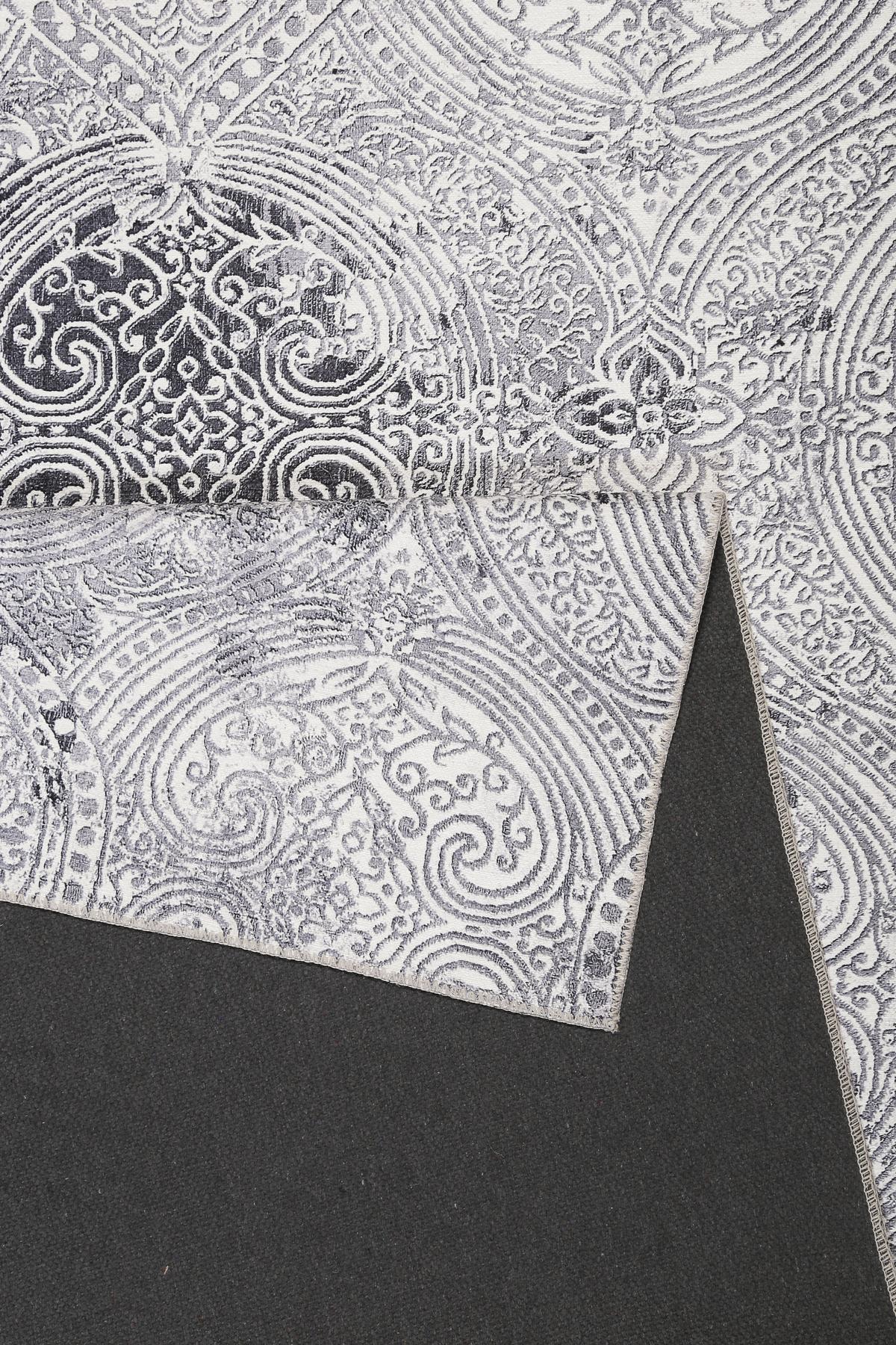 Webteppich Grace Grau 190x290 cm - Grau, Design, Textil (190/290cm) - WECON HOME